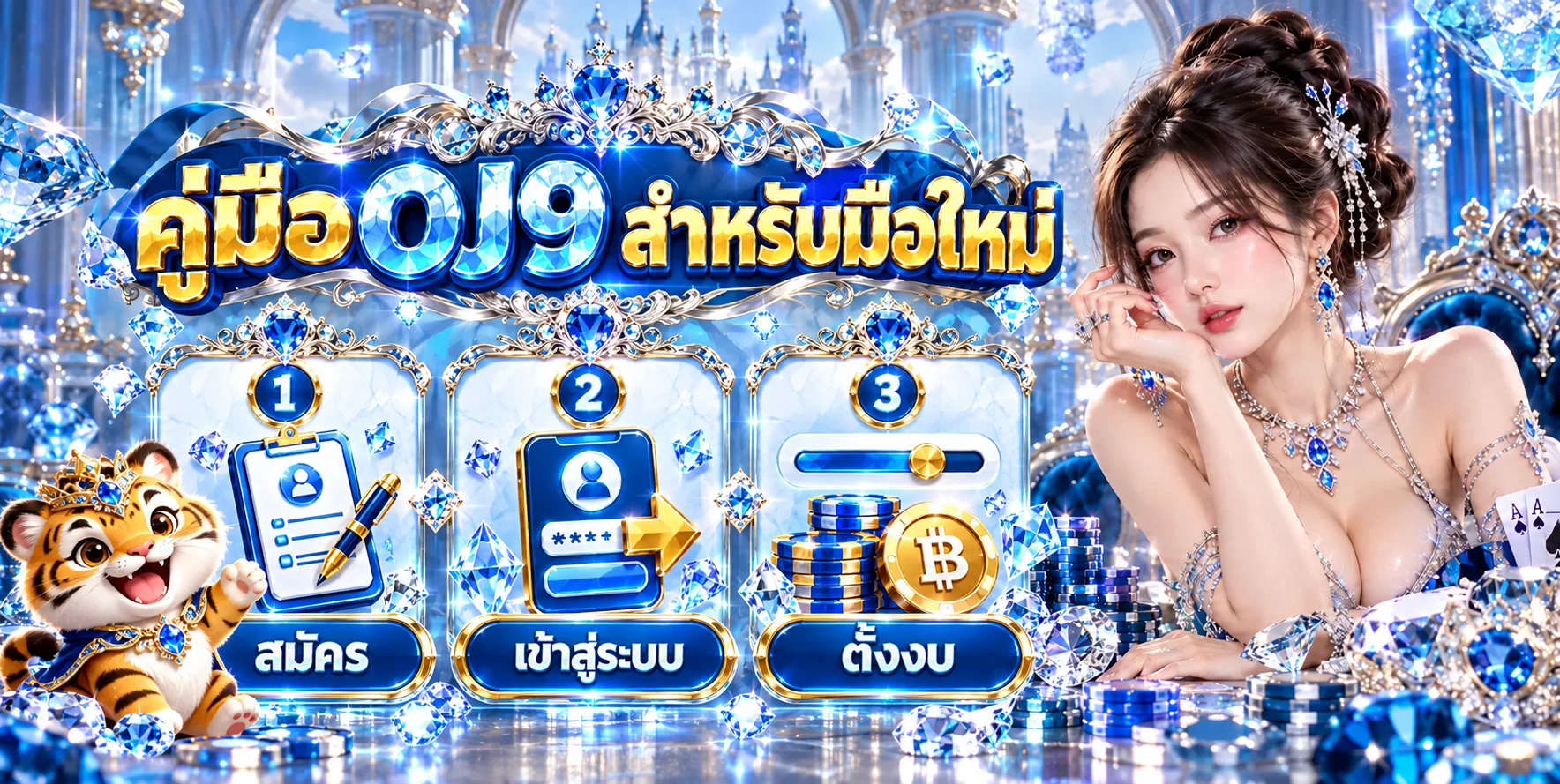 OJ9 คู่มือมือใหม่ สมัคร ล็อกอิน ฝากถอน และตั้งงบ